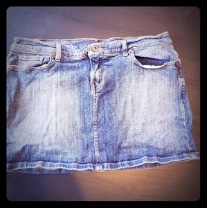 Guess Distressed Jean Skirt